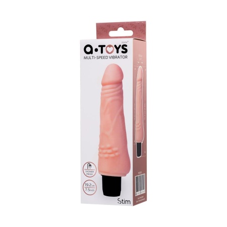 Wibrator Realistic Multi-Speed TPE 15,5 cm z regulacją pokrętłem - 7