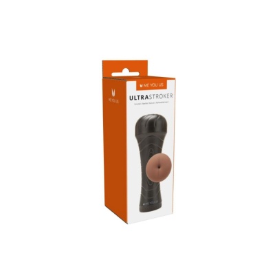 Masturbator analny Stroker 1 Caramel z miękkiego TPE o realistycznej strukturze wewnętrznej, długość 24 cm - 1