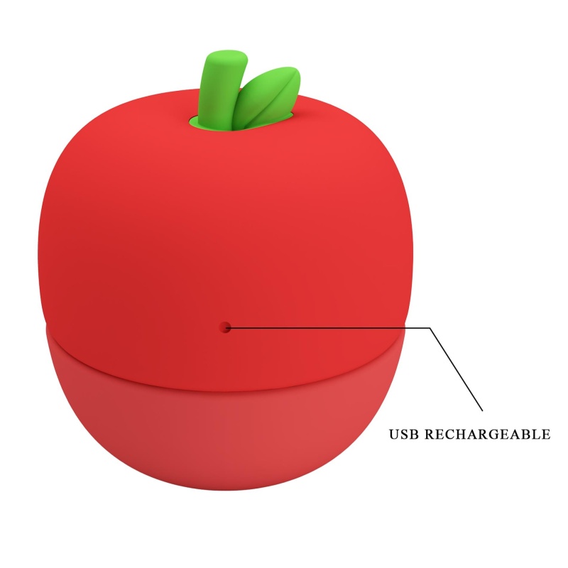 Stymulator łechtaczki Apple Secret z ruchomym języczkiem, 5,9 cm - 9