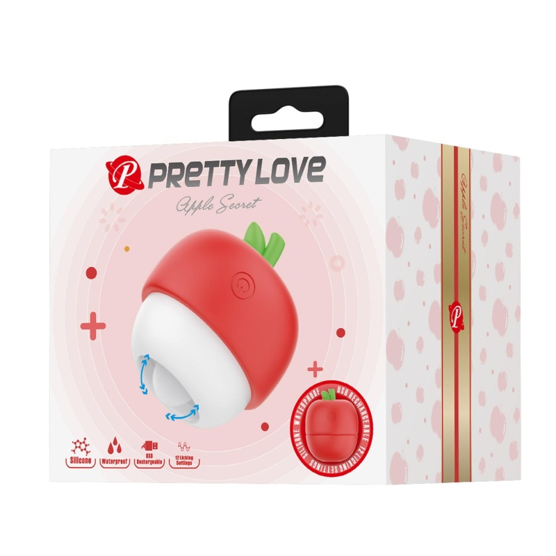 Stymulator łechtaczki Apple Secret z ruchomym języczkiem, 5,9 cm - 11