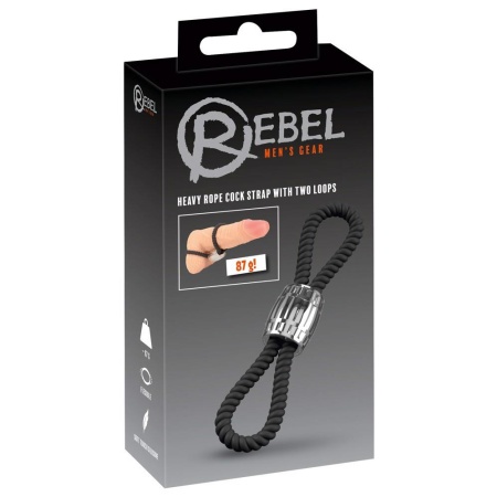 Rebel Heavy Rope Cock Strap 2L - 1