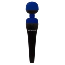 Masażer wibracyjny PalmPower Recharge Blue z elastyczną głowicą Ø 4 cm i akumulatorem - 19,5 cm - 2