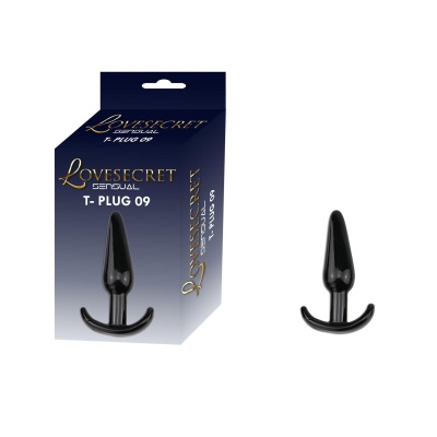 Korek analny T-Plug 09 12,3 cm czarny - 1