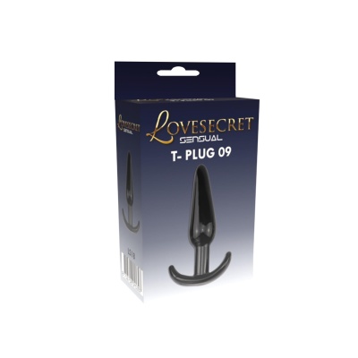 Korek analny T-Plug 09 12,3 cm czarny - 1 2