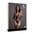 Contrast Suspender Bodystocking - One Size - 2