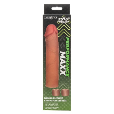 Przedłużka penisa Silicone Penis Extension System z dwoma stoperami (20,25 cm) - 1 2