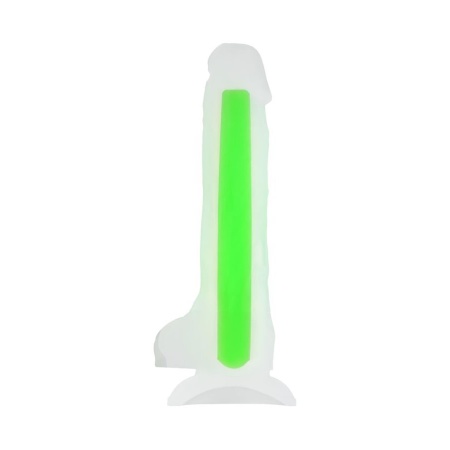 Dildo realistyczny BEYOND BY TOYFA Wade Glow Green, silikonowy, świecący w ciemności, 14,5 cm - 2