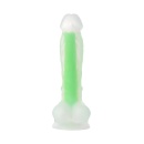 Dildo realistyczny BEYOND BY TOYFA Wade Glow Green, silikonowy, świecący w ciemności, 14,5 cm - 4