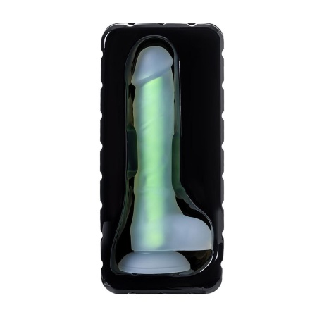 Dildo realistyczny BEYOND BY TOYFA Wade Glow Green, silikonowy, świecący w ciemności, 14,5 cm - 6