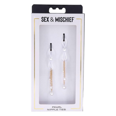 SEX AND MISCHIEF PEARL NIPPLE TIES - 1