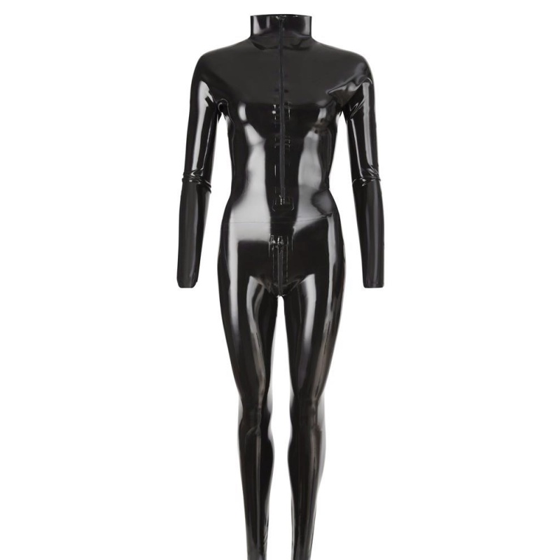 Latex Catsuit black LP-1082 - 4