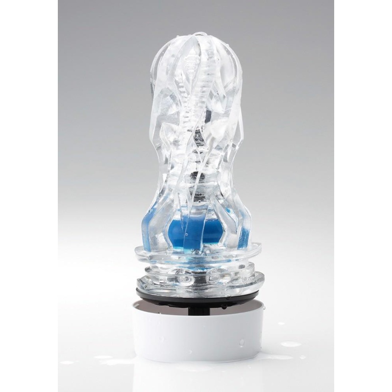 Masturbator Aero Cobalt Ring – obrotowa regulacja ssania w 10 poziomach, 17,2 × 7,8 cm - 3