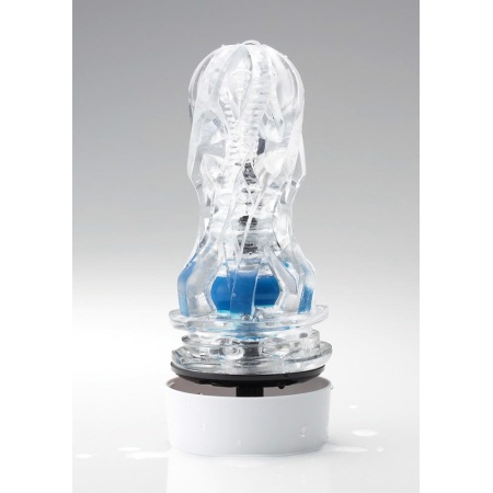 Masturbator Aero Cobalt Ring – obrotowa regulacja ssania w 10 poziomach, 17,2 × 7,8 cm - 3