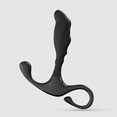 Masażer prostaty Djinn Silikon 8 cm - czarny - 1