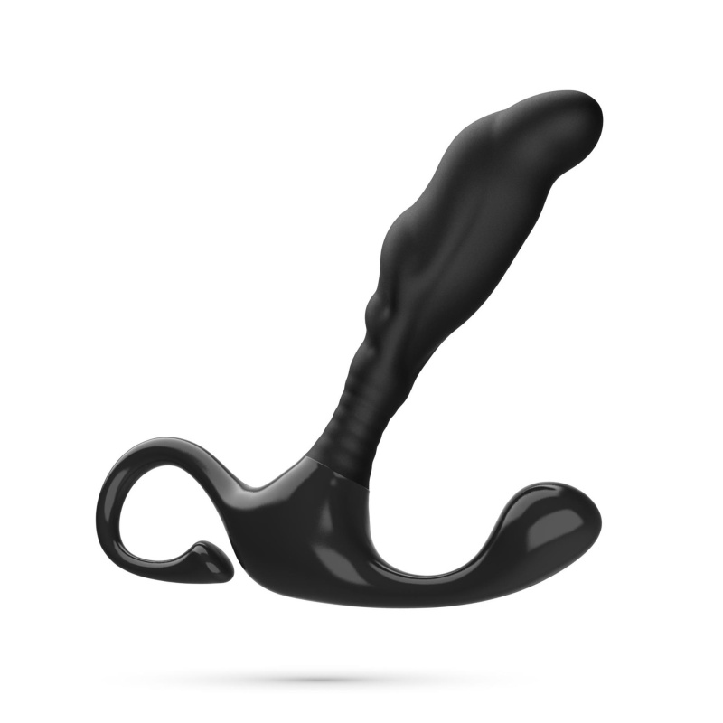 Masażer prostaty Djinn Silikon 8 cm - czarny - 2