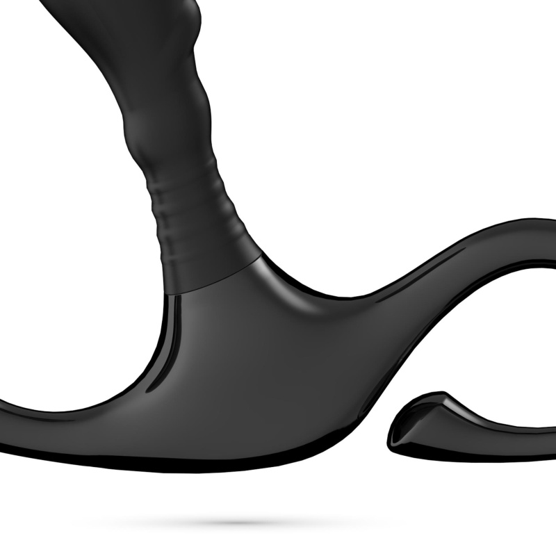 Masażer prostaty Djinn Silikon 8 cm - czarny - 4