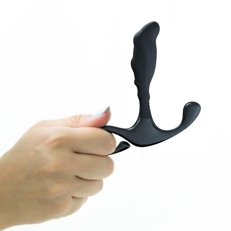 Masażer prostaty Djinn Silikon 8 cm - czarny - 7