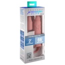 Przedłużka penisa FXTE 2 Extension with Strap Light - silikonowa nakładka z pierścieniem na jądra, zwiększająca obwód o 66% i wy - 1