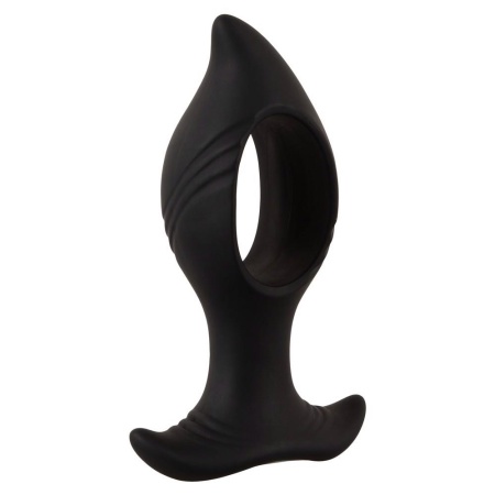 Wibrator analny RC Butt Plug with a Hole - otwór kompresyjny, długość 12 cm, średnica maks. 4,5 cm - 4
