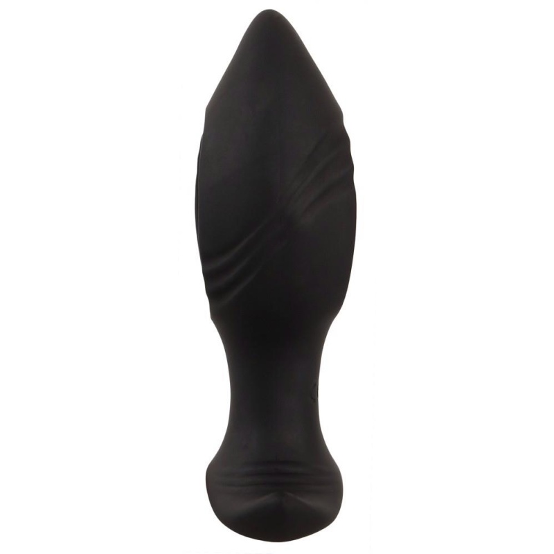 Wibrator analny RC Butt Plug with a Hole - otwór kompresyjny, długość 12 cm, średnica maks. 4,5 cm - 5