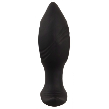 Wibrator analny RC Butt Plug with a Hole - otwór kompresyjny, długość 12 cm, średnica maks. 4,5 cm - 5