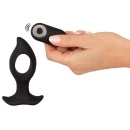 Wibrator analny RC Butt Plug with a Hole - otwór kompresyjny, długość 12 cm, średnica maks. 4,5 cm - 8
