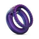 Hueman - Jupiter Vibrating Cock and Ball Ring - Purple - 1