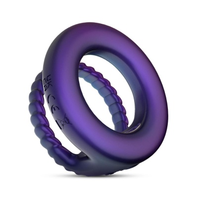 Pierścień Erekcyjny Wibrujący Hueman Jupiter - Podwójny, Silikon Medyczny, Średnica 6,8 cm - 1 2
