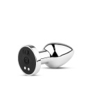 Korek analny Metal Butt Plug S Vibrator USB - pilot zdalnego sterowania, 10 trybów wibracji, wodoodporność IPX7 - 4