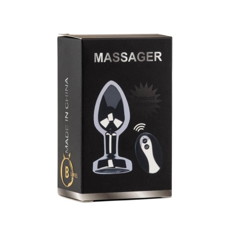 Korek analny Metal Butt Plug S Vibrator USB - pilot zdalnego sterowania, 10 trybów wibracji, wodoodporność IPX7 - 7
