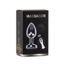 Korek analny Metal Butt Plug S Vibrator USB - pilot zdalnego sterowania, 10 trybów wibracji, wodoodporność IPX7 - 7