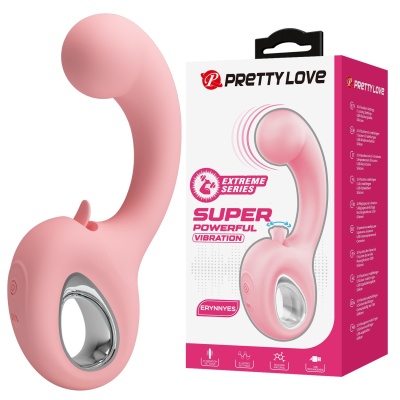 Wibrator Erynnyes z podwójną stymulacją punktu G i łechtaczki, 15,4 cm - 1