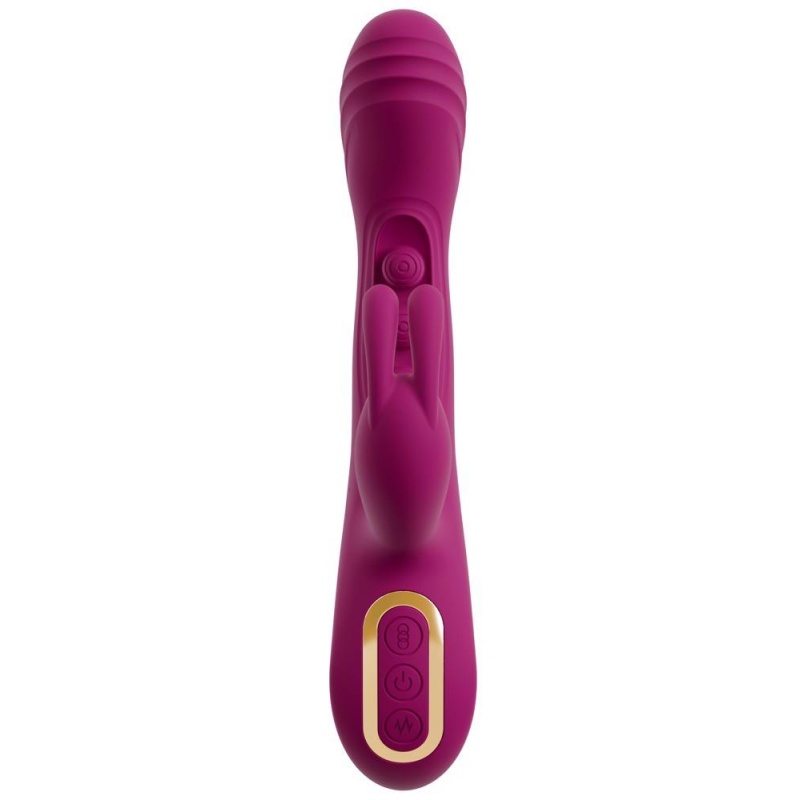 Wibrator króliczek Javida 2F Squirting z 3-punktowym stukaniem punktu G, 22,5 cm - 3