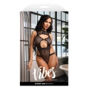BARBED WIRE FISHNET BODYSUIT, S/M - 1