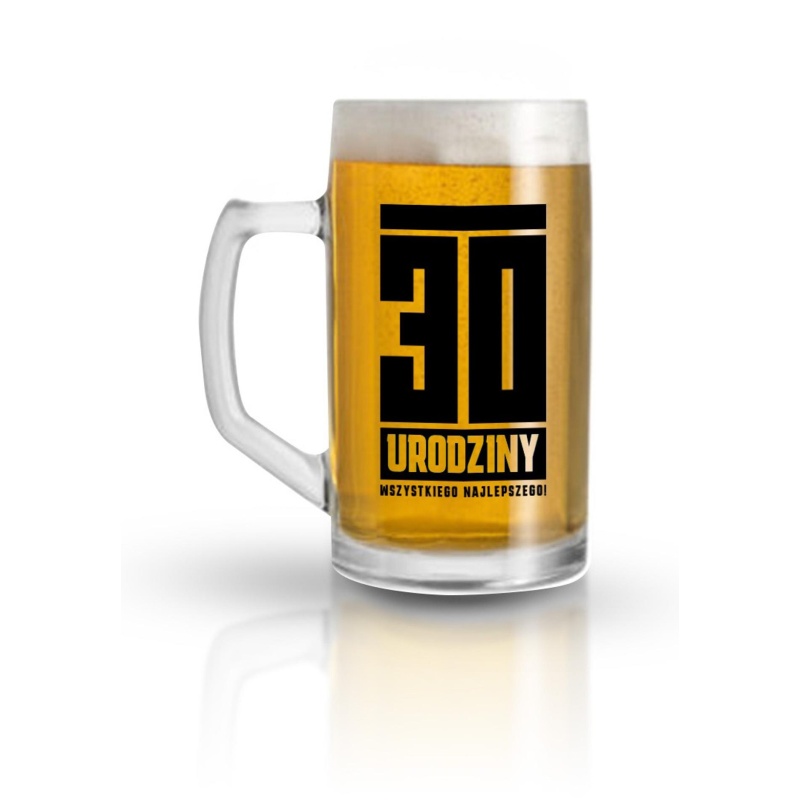Kufel 500 ml z nadrukiem 30 Urodziny – prezent na trzydziestkę - 1