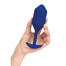 Korek analny wibrujący Snug Plug 4 Navy - obciążenie 247 g, długość 14,9 cm, średnica 4,3 cm - 3