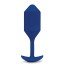 Korek analny wibrujący Snug Plug 4 Navy - obciążenie 247 g, długość 14,9 cm, średnica 4,3 cm - 4