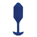 Korek analny wibrujący Snug Plug 4 Navy - obciążenie 247 g, długość 14,9 cm, średnica 4,3 cm - 5
