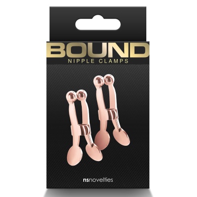 BOUND NIPPLE CLAMPS C1 ROSE GOLD - 1