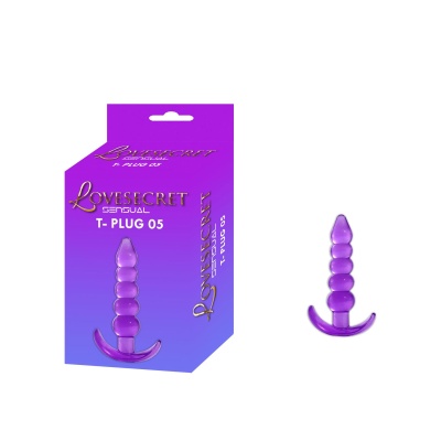 Korek analny T-Plug 05, 12 cm, fioletowy - 1