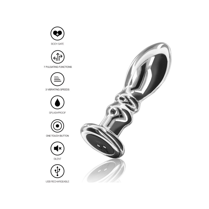 Korek analny The Slider 8,9 cm z wibracjami - 4