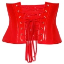 Vinyl Waist Cincher red M - 7