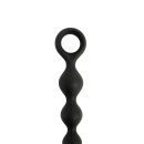 Korale analne Fantasy Anal Beads Black – gładki silikon medyczny, 6 koralików, 20 cm, średnica 2,5 cm - 2