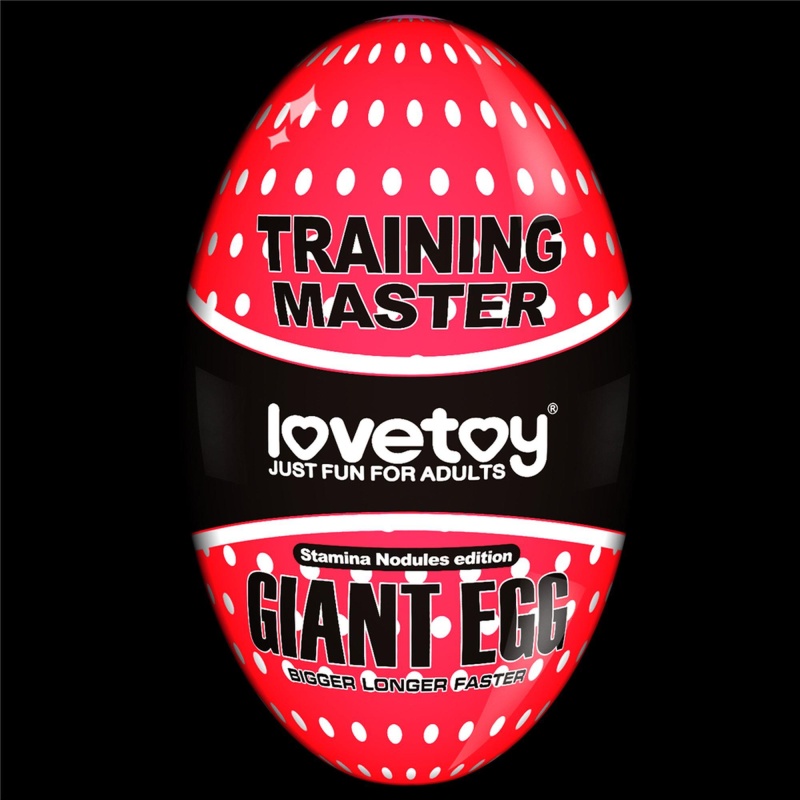 Masturbator Giant Egg Stamina Nodules Edition 12,7 cm – przezroczysty - 3