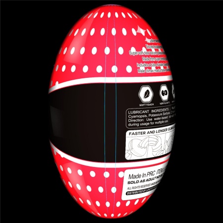 Masturbator Giant Egg Stamina Nodules Edition 12,7 cm – przezroczysty - 5
