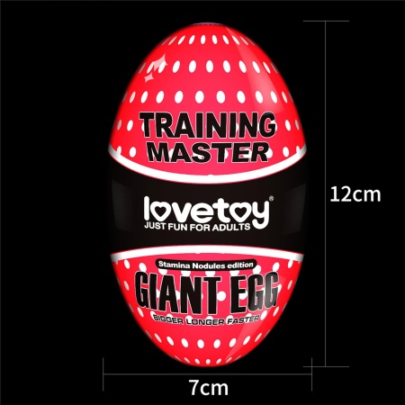 Masturbator Giant Egg Stamina Nodules Edition 12,7 cm – przezroczysty - 6