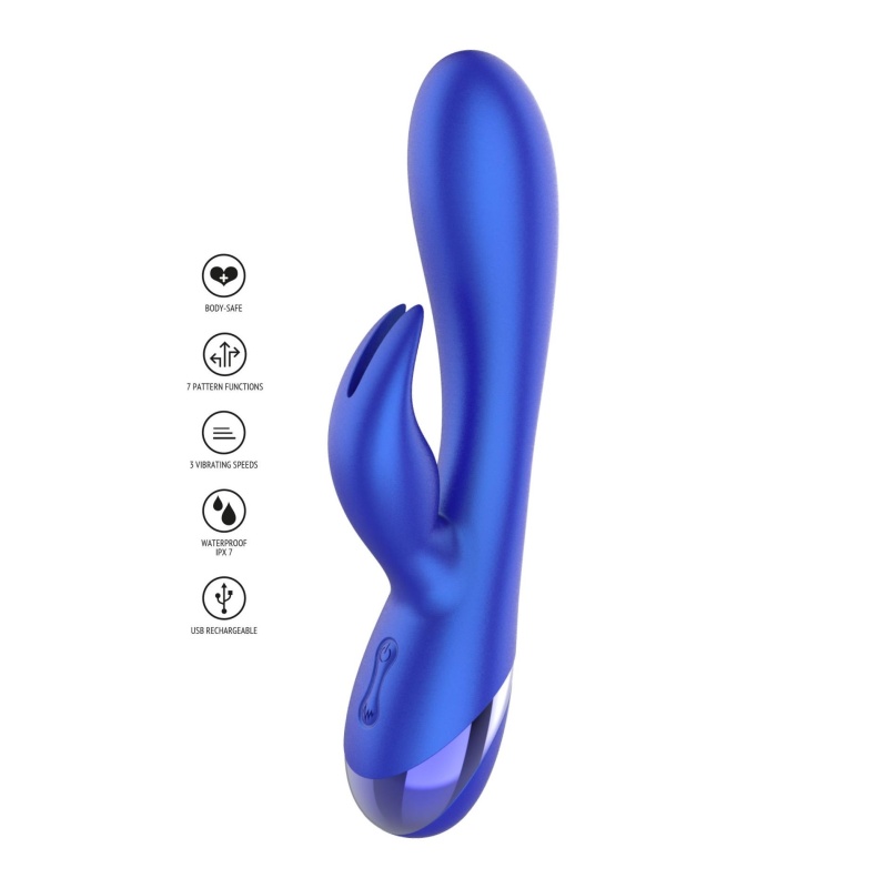 Wibrator króliczek Everlasting Love G-Spot z elastycznym wałem i stymulatorem łechtaczki – 20 cm - 11