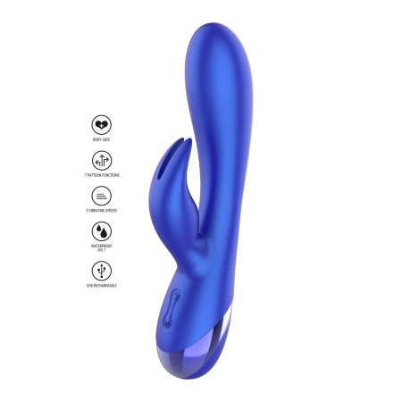 Wibrator króliczek Everlasting Love G-Spot z elastycznym wałem i stymulatorem łechtaczki – 20 cm - 22