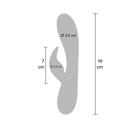 Wibrator króliczek Everlasting Love G-Spot z elastycznym wałem i stymulatorem łechtaczki – 20 cm - 23