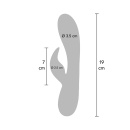 Wibrator króliczek Everlasting Love G-Spot z elastycznym wałem i stymulatorem łechtaczki – 20 cm - 23